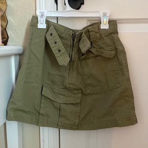Forever 21 green jean skirt